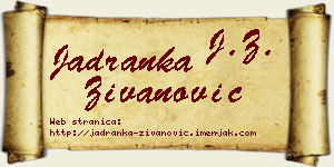 Jadranka Živanović vizit kartica
